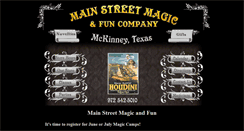 Desktop Screenshot of mainstreetmagicandfun.com
